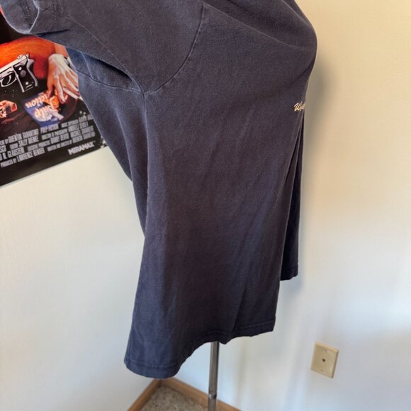 Vintage Embroidered Grandpa World's Greatest Fishing Buddy Navy Short Sleeve Tee - Picture 8 of 11